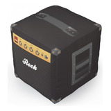 Peso De Porta Caixa De Som Cubo Acabamento Fosco Cor Preto