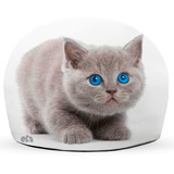 Peso De Porta Decoração Gatinho Cinza Presente Criativo Aniv