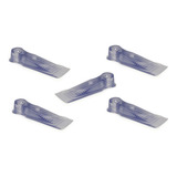 Peso Porta Protetor Prendedor Segura Aparador Kit 10 Un Acabamento Brilhante Cor Transparente Forma Normal