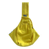 Pet Dog Carrier Respirável Saco De Viagem Amarelo 75x50cm