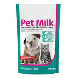 Pet Milk 100g Substitui Leite Gatos Cães Filhotes
