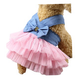 Pet Vestido Luxuoso Jeans