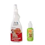 PetClean Xixi Stop 500ml Pipi Certo 30ml Educador Sanitário Para Cães Xixi Não Pode