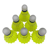 Peteca Badminton Vollo Vb600 Nylon Base Cortiça Tubo Com 6