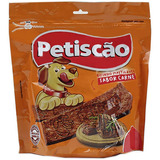 Petiscão Bifinho Mastigavel Para Cães Adultos Sabor Carne Pacote 1kg