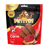 Petisco Bifinho Sabor Carne Super Premium Petitos 1kg Pet