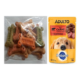 Petisco Biscoito Biscrok 100g Pedigree Sache Carne Ao Molho
