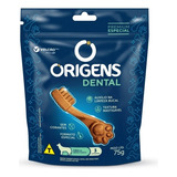 Petisco Dental Para Cães Adultos Limpeza Bucal   Origens 75g