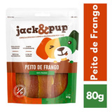 Petisco Jack pup Desidratado Para Cães Peito De Frango 80g
