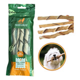 Petisco Mordedor Pele Bovina Natural Cachorro 4 Un Natuka