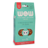 Petisco Natural Wow Pet Food Frango E Cúrcuma Para Gatos 50g