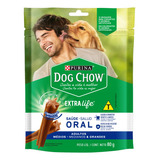 Petisco Para Cães Adultos Raças Médias E Grandes Purina Dog Chow Saúde Oral Pouch 80g