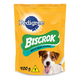 Petisco Para Cães Adultos Raças Pequenas Leite Pedigree Biscrok Pouch 500g