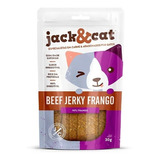 Petisco Snack Jack E Cat P Gatos Beef Jerky Carne Frango 30g