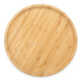 Petisqueira Bambu Redonda 25x25 Média Kit Com 6 Unidades Cor Marrom