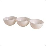 Petisqueira Redonda Branca Com 3 Divisões LE CHEF 46x15x7 5Cm 1791 Paramount