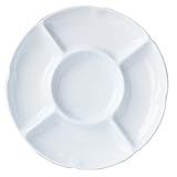 Petisqueira Redonda Com 5 Divisórias Em Melamina 25cm