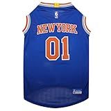 Pets First Camiseta NBA NEW YORK KNICKS Dog Camiseta Regata De Basquete Para Animais De Estimação Tamanho único Multi