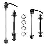 PETSTIBLE Conjunto De Liberação Rápida Para Bicicleta 1 Par De Cubo De Bicicleta De Liberação Rápida BTB Conjunto De Eixo Oco Dianteiro E Traseiro Com Cubo De Roda De 25 Mm Esfera De Aço Para