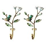 Pewery Ganchos De Parede Decorativos Vintage Em Forma De Pássaro Cabides Para Pendurar Roupas Casacos Toalhas Chaves Chapéus Pacote Com 2 Ganchos De Parede Antigos Montados Em Metal