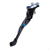 Pezinho Descanso Cavalete Apoio Suporte Central Alumínio Com Regulagem Antiderrapante Para Aros 16 À 29 Pedal Pulse Bike Bicicleta Mtb Gravel Estrada Speed Preto