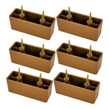 Pezinho Para Moveis E Sofa Mesa Plásticos Com 8 Peças 4cm