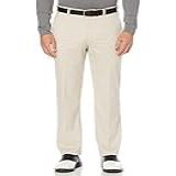 PGA TOUR Calça Masculina De Golfe Com Cintura Ativa Na Frente Lisa Forro De Prata 34W 29L