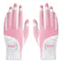 Pgm Luvas De Golfe Cor De Rosa Para Mulhers St 032 Um Par 