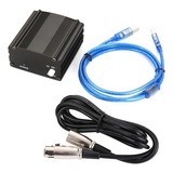 Phantom Power Usb 5v Fonte 48v Cabo Xlr P Microfone