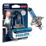 Philips Lampada Farol Moto H4 Fit Crystalvision Super Branca