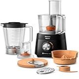 Philips Walita Multiprocessador PowerChop 1000- Preto- Copo Com Capacidade De 1-5 Litros- Duas Velocidades - Pulsar- 6 Acessórios- 1000W- 110V -HR7304-91-