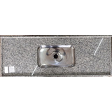 Pia De Granito 1 2 Metros   Cuba De Inox   Cinza Corumba