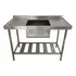 Pia Gourmet Em Aço Inox Reforçado 1 20cm Funcional