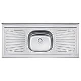 Pia Inox Para Cozinha Tramontina Standard 120cmx52cmx12cm