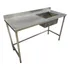 Pia Mesa Inox Industrial 150x60 Cuba Direita Sem Base