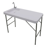 Pia Mesa Portátil Dobrável Sink Nautika Pesca Camping Rancho