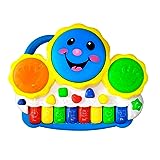 Pianinho Bebe Brinquedo Infantil Educativo Piano Tambor Musical Colorido
