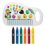 Pianinho Infantil Musical Iaiaô Giz Azulejo Criança Rabisc