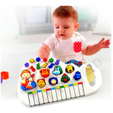 Pianinho Teclado Musical Infantil Som Luz