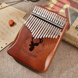 Piano Africano Kalimba De 17 Teclas Com Polegar