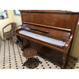 Piano Alemão Gebr Schmölz Conservado Alto Brilho