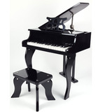 Piano De Cauda Acústico Infantil Com 30 Teclas Cor Preto
