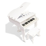 Piano De Cauda Infantil 30 Teclas Turbinho Cor Branco