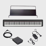 Piano Digital Casio Cdp-s110 Bk - 88 Teclas C/ Pedal E Fonte