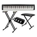 Piano Digital Casio Cdp s160 Bk Suporte Banqueta Pedal