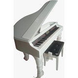 Piano Digital Com Móvel De Cauda Branco Alto Brilho