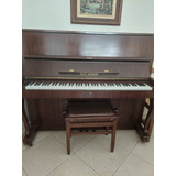Piano Fritz Dobbert Vertical Modelo Pared Cor Marrom