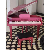 Piano Infantil De Cauda Cor De Rosa 5 8 Com Pedal Sustain