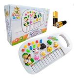 Piano Infantil Teclado Com Sons De Bicho Animal Pilhas