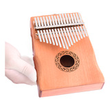 Piano Polegar 17 Teclas Portátil Madeira Africano P Kalimba